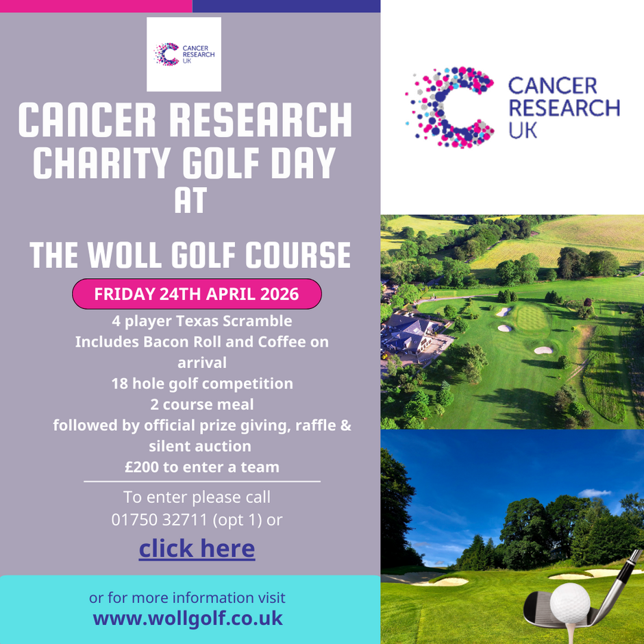 Cancer Research Charity Golf Day at The Woll Golf Course