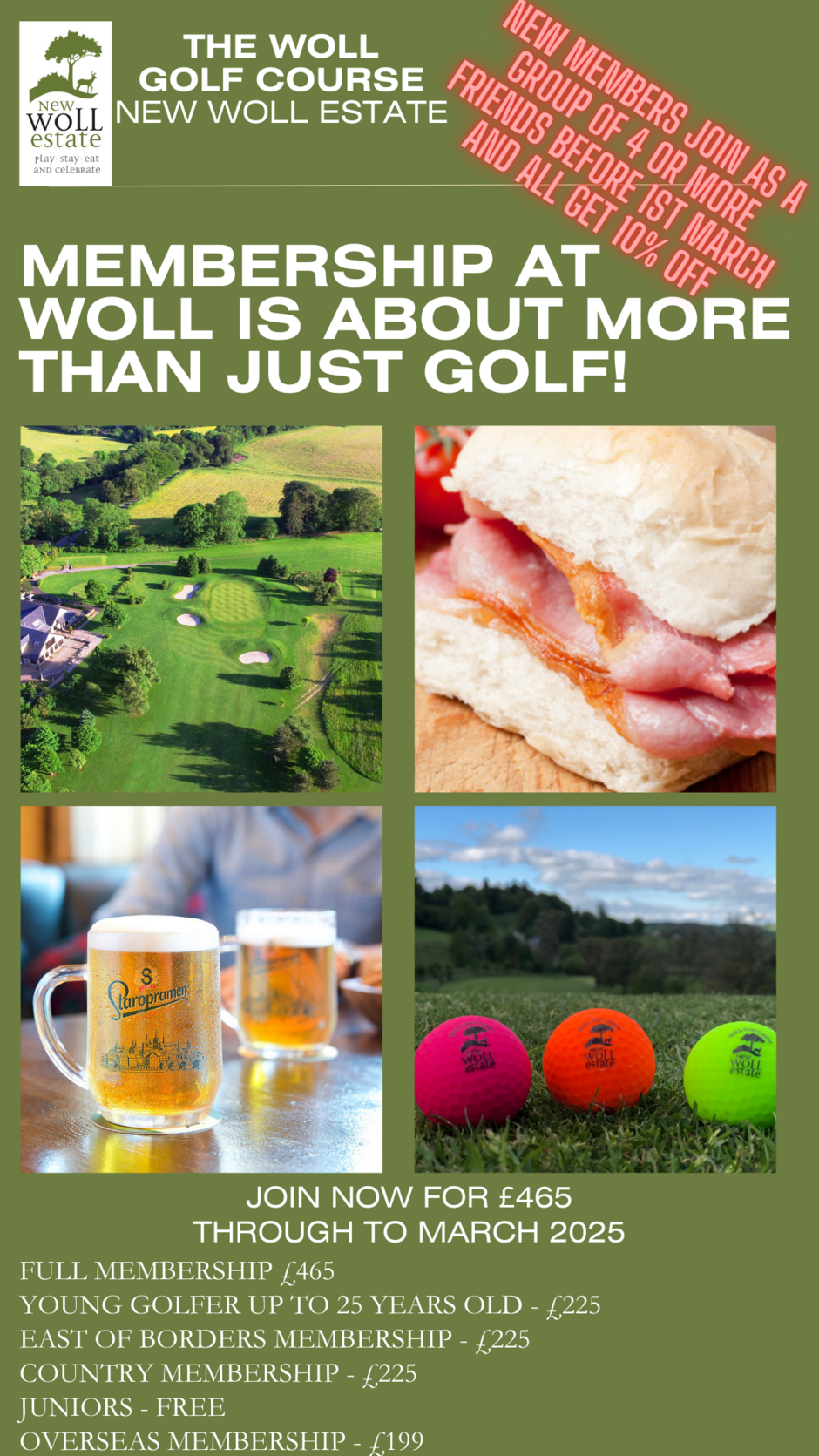 Woll Golf Club Membership best in the Scottish Borders